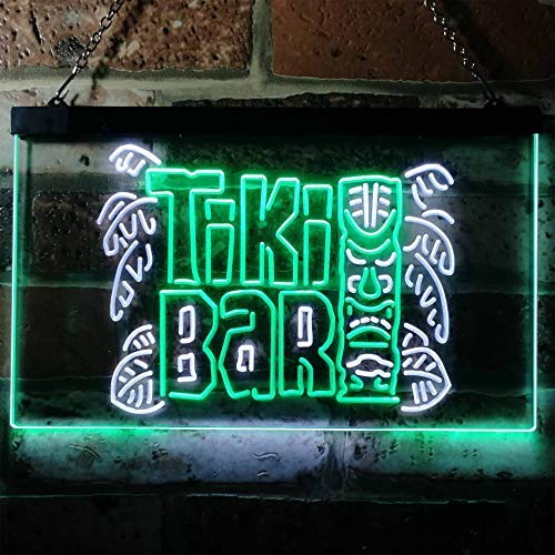 Tiki Bar Dual LED Neon Light Sign